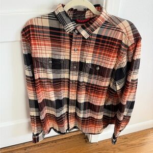 Iron & Resin Red and Black Casual Button Down Shirt